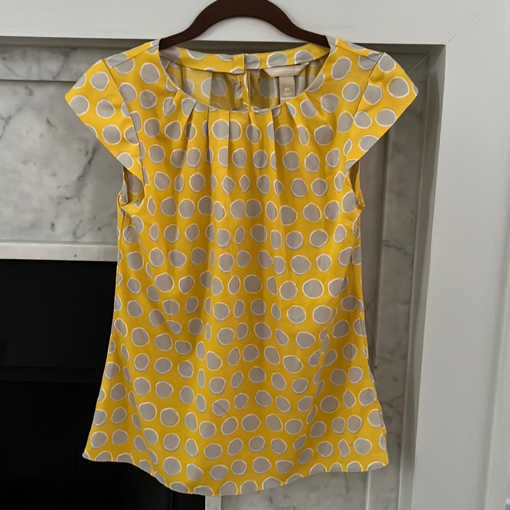 Yellow Polka Dot Blouse